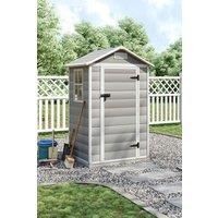 Plastic Garden Storage Shed with Lockable Hinged Door