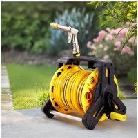 35m Portable Garden Watering Hose Reel Set
