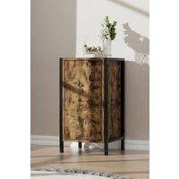 MDF Single-door Bathroom Cabinet with Durable Metal Foot Frame