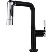 Retractable Kitchen Faucet with 5 Modes and Pull-out Sprayer