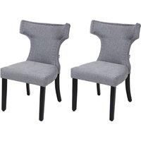 Set of 2 Upholstered Dining Chairs