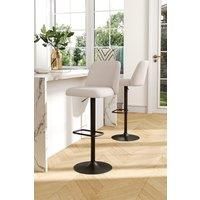2 Set Swivel Counter Bar Stools with Mid Backrest