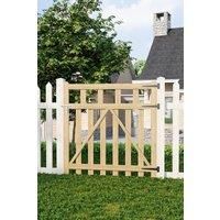 3.9x3.9 ft Outdoor Wooden Garden Pale Pedestrian Gate Waterproof Treatment Fence Door