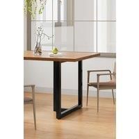 2Pcs Black T-shaped Anti-Slip Metal Table Legs Furniture Replacement Legs for DiningTable, Desks and Workbenches£75cm W x 71cm H