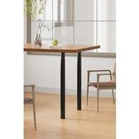80cm/31.50 inch 4Pcs Black Round Metal Table Legs with Plastic Foot Pads Furniture Replacement Legs for Dining Table Workbench, Desk