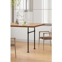 71cm/27.95 inch 2Pcs Black H-shaped Metal Table Legs Furniture Replacement Legs for Dining Table, Desks and Workbenches