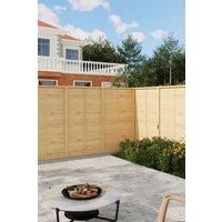 Garden Dip treated Wooden Fence Panel , 180cm x 150cm (5.9ft x 4.92ft)