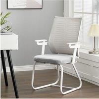 Metal Base Office Meeting Chair with Backrest and Armrest