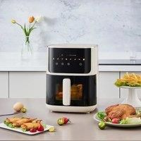 4.7L Air Fryer with Touch Screen 8 Preset Cooking Modes Easy-to-use Handle