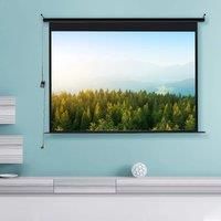Motorized Electric Projector Screen with Remote Control for Home School Theatre Cinema 100&120 inch