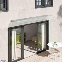 Garden Sanctuary 160Cm X 33Cm Transparent Pet Window Door Awning Canopy, Clear