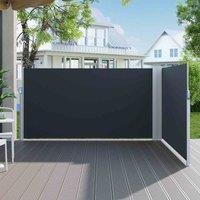 Garden Sanctuary 600Cm L X 160Cm H Metal Frame Retractable Privacy Side Awning, Grey