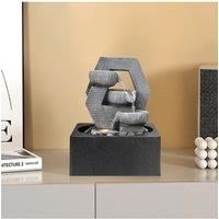 Cascade Tabletop Fountain Water Feature with LED Light