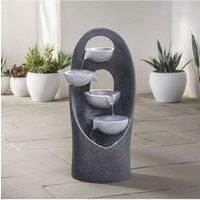Muti-Tier Solar Powered Cascading Garden Water Fountain
