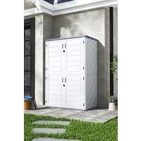 Tall Outdoor Garden Resin Tool Storage Shed