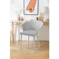 4Pcs Upholstered PP Dining Chairs with Armrest ( Load Capacity 150kg )