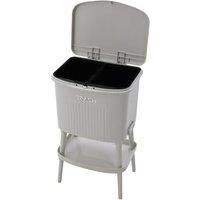 21L Recycling Dust Bin with 2 Inner Bucket Shelf
