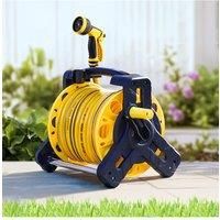 25m Garden Portable Watering Hose Reel Set