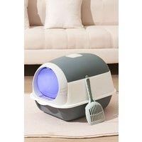 Detachable Cat Litter Box with UV sterilizer Lamp