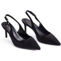 Pointed Toe Slingback Kitten Heels