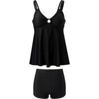 Suspenders Top Boyshort Tankini Swimsuit Set