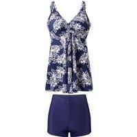 Suspenders Top Boyshort Tankini Swimsuit Set
