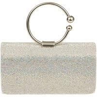 Rhinestone Evening Clutch Bag with Ring Handle