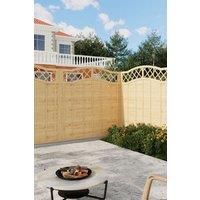 6x6ft Pressure Treated Lattice Top Wooden Garden Fence Panel