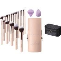 18 Pcs Professional Makeup Brush Set with Waterproof Travel Makeup Bag