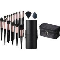 18 Pcs Professional Makeup Brush Set For Gift with Waterproof Travel Makeup Bag
