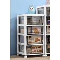 4-Tier Floor-standing Storage Drawer Cart Organiser Rack