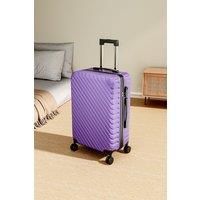 Lightweight Hardside Travel Suitcase with Spinner Wheels, 24" Purple