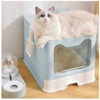 Top Exit Plastic Folding Cat Litter Box