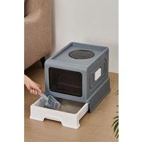 Large Anti-Splashing Cat Litter Box