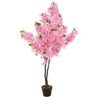 130cm Artificial Cherry Blossom Tree Decor for Garden & Living Room