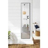 30x120cm Slim Design Metal Frame Full Length Mirror - Wall Mounted/Leaning for Bedroom, Dressing Room & Fashion Stores