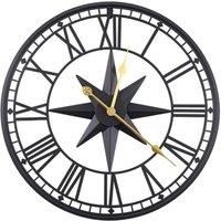 https://www.burton.co.uk/product/living-and-home-60cm-black-metal-roman-numeral-cut-out-silent-wall-clock-with-star-embossed_p-112f212b-5cb3-4517-9f7f-21cb66d737b4£colour=Black&size=One%20Size