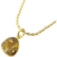 Harfi Women's Gold Vermeil Citrine Birthstone Rope Necklace | Size: 18 inches