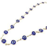 Harfi Women's Evil Eye Charm Gold Plated Protection Necklace | Size: 18 inches