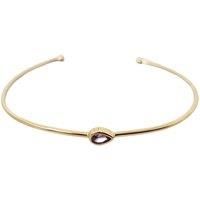 18ct Gold Plated Amethyst February Birthstone Bangle Birthstone Bangle