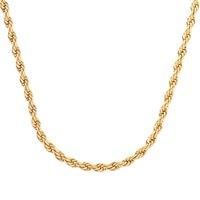 18ct Gold Vermeil Rope Chain Necklace