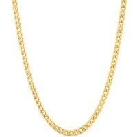 Harfi Women's 18ct Gold Vermeil Cuban Chain Necklace | Size: 18 inches