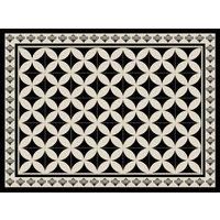 Set of 4 Hydra Black Vinyl Table Mats - 33 x 45cm