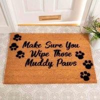 Artsy Doormats Country Home Wipe Your Paws Extra Large Grey Doormat