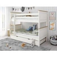 Kids Avenue Heritage Bunkbed With Drawer, White