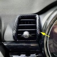 Carbon Fiber Car Dashboard Center Control Side + Middle Air Vent Cover Trim For 2016-2024 Mini