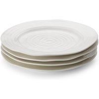 Portmeirion Home & Gifts CPW76801-X Side Plates, Porcelain, White,White