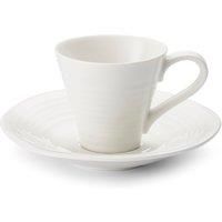 Sophie Conran for Portmeirion Espresso Cup and Saucer, White, Pack of 2