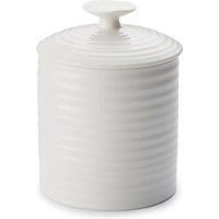 Portmeirion Home & Gifts Storage Jar, Porcelain, White, 10.8 x 10.8 x 14.6 cm