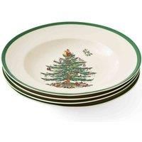 Portmeirion Home & Gifts Spode Soup Plate, Ceramic, Multi-Colour, Set of 4, 23 x 23 x 4 cm